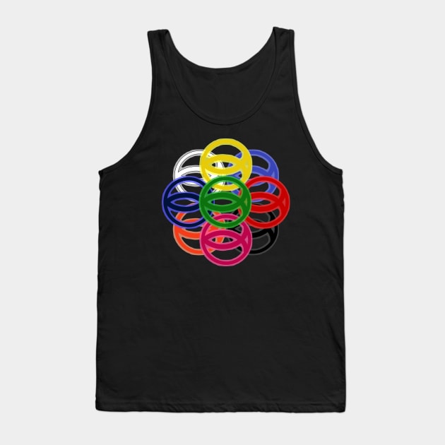 Ichthys of Many Colors Tank Top by J. Rufus T-Shirtery